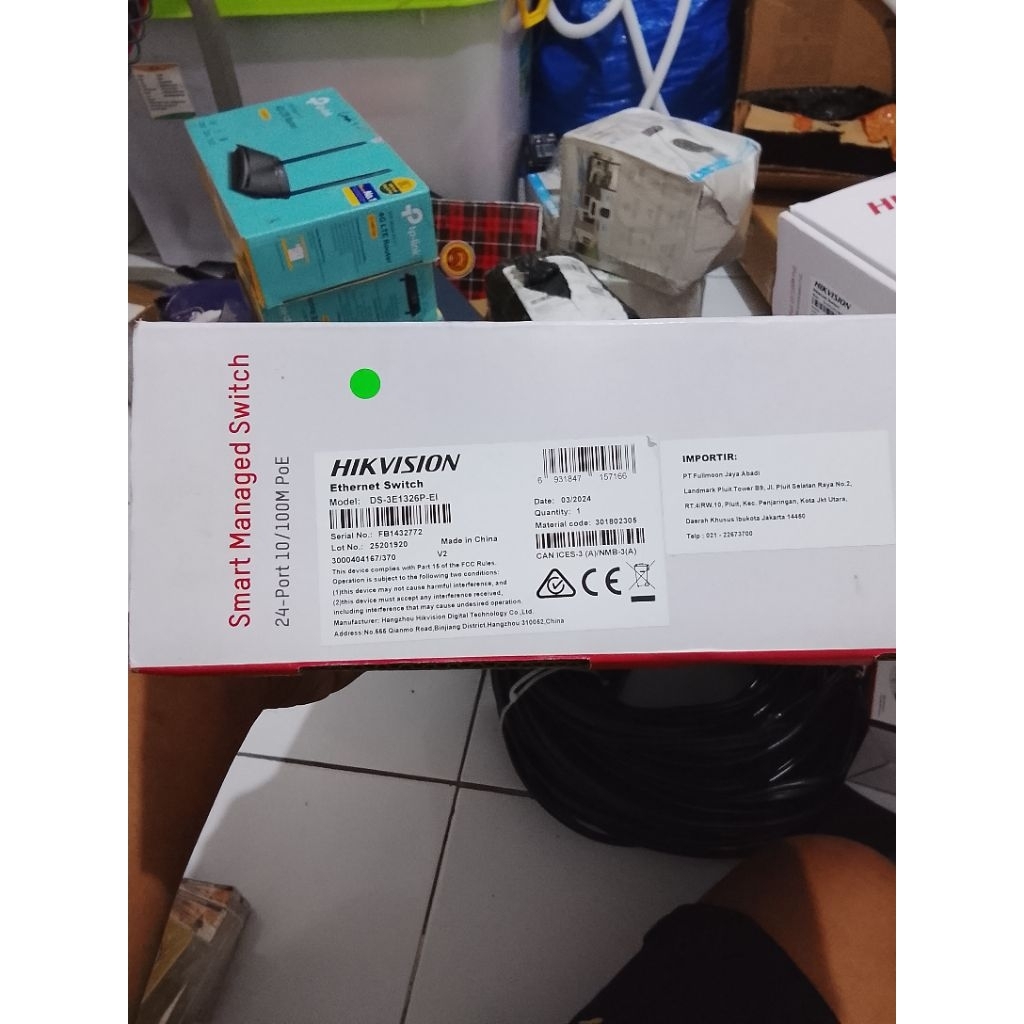 switch poe 24 port hikvision