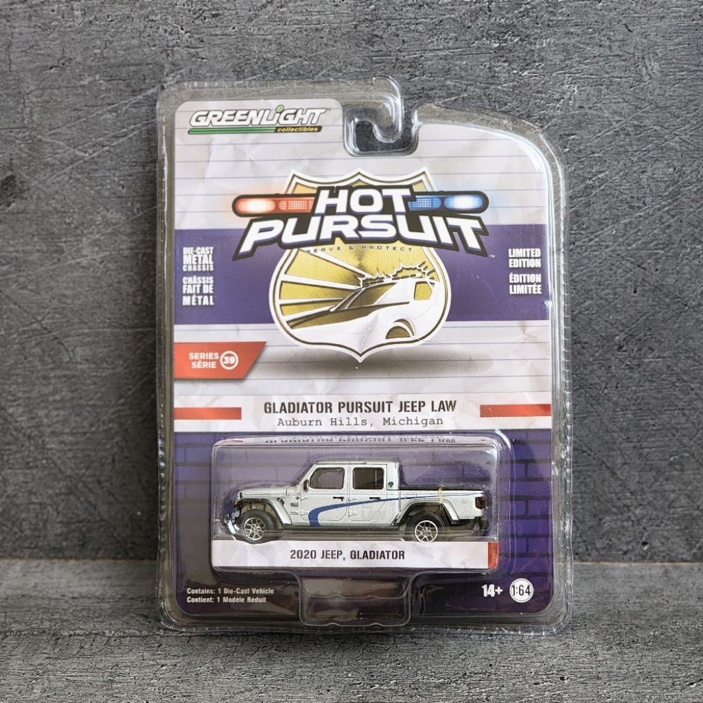 Diecast Greenlight Hot Pursuit 2020 Jeep Gladiator-A07