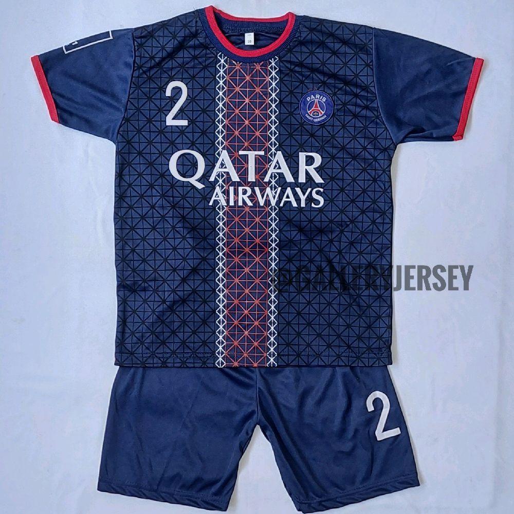 SETELAN BAJU BOLA ANAK ANAK PSG HOME NAVY SETELAN JERSEY BOLA PSG NAVY HOME ANAK ANAK SETELAN JERSEY