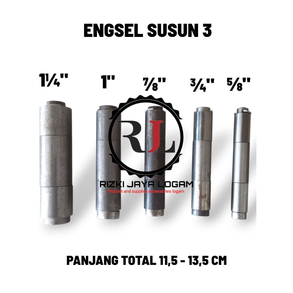ENGSEL SUSUN 3 BUBUT PINTU BESI [ENGSEL SUSUN ORNAMEN PAGAR PINTU TRALIS]