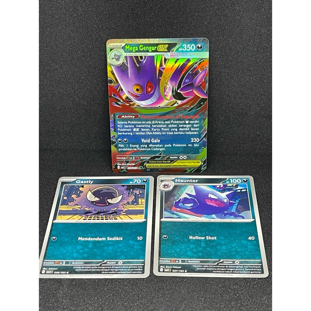GENGAR EX RR (Kobaran Biru) tcg pokemon original 100%