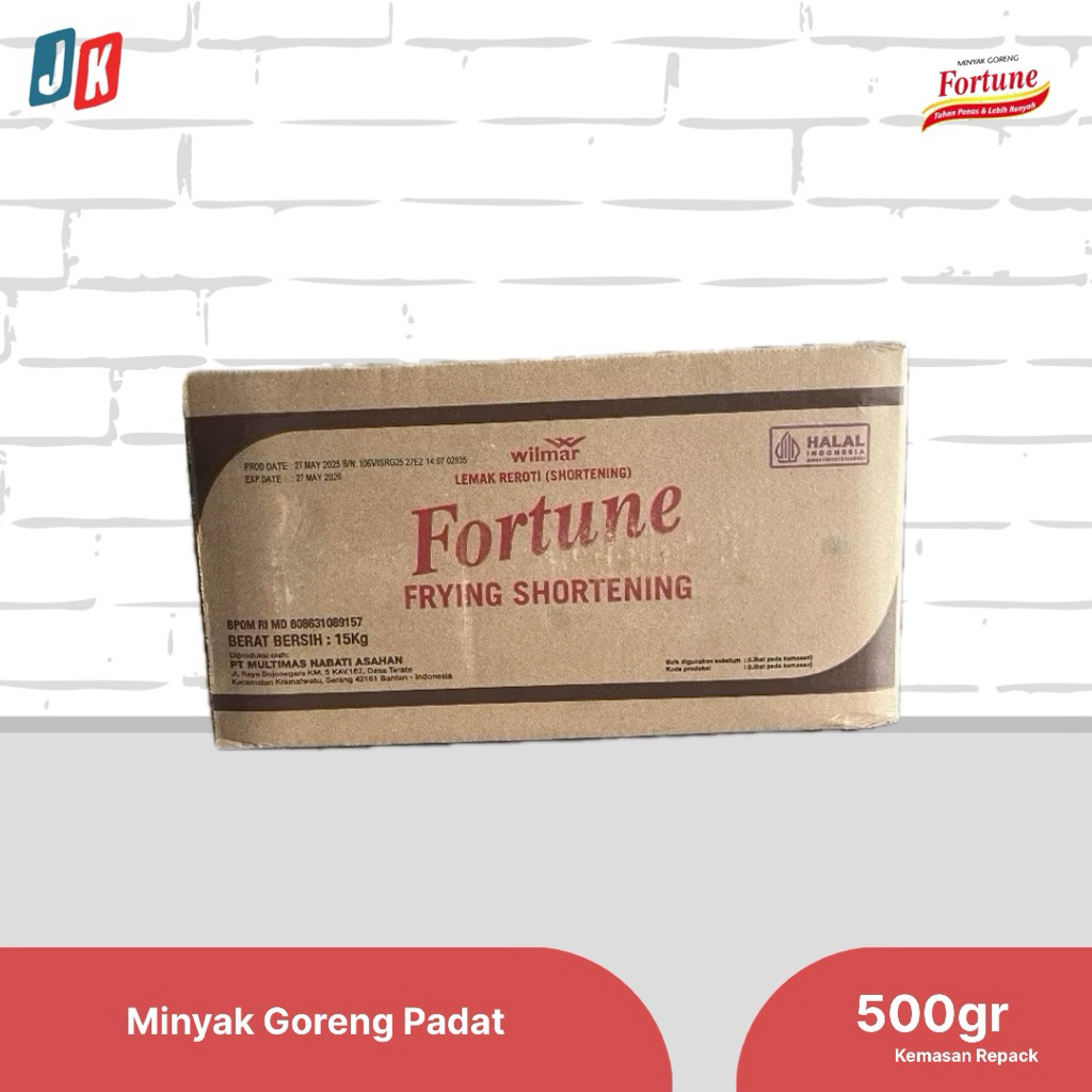 (REPACK) Minyak Goreng Padat 500 GR  - Fortune Frying
