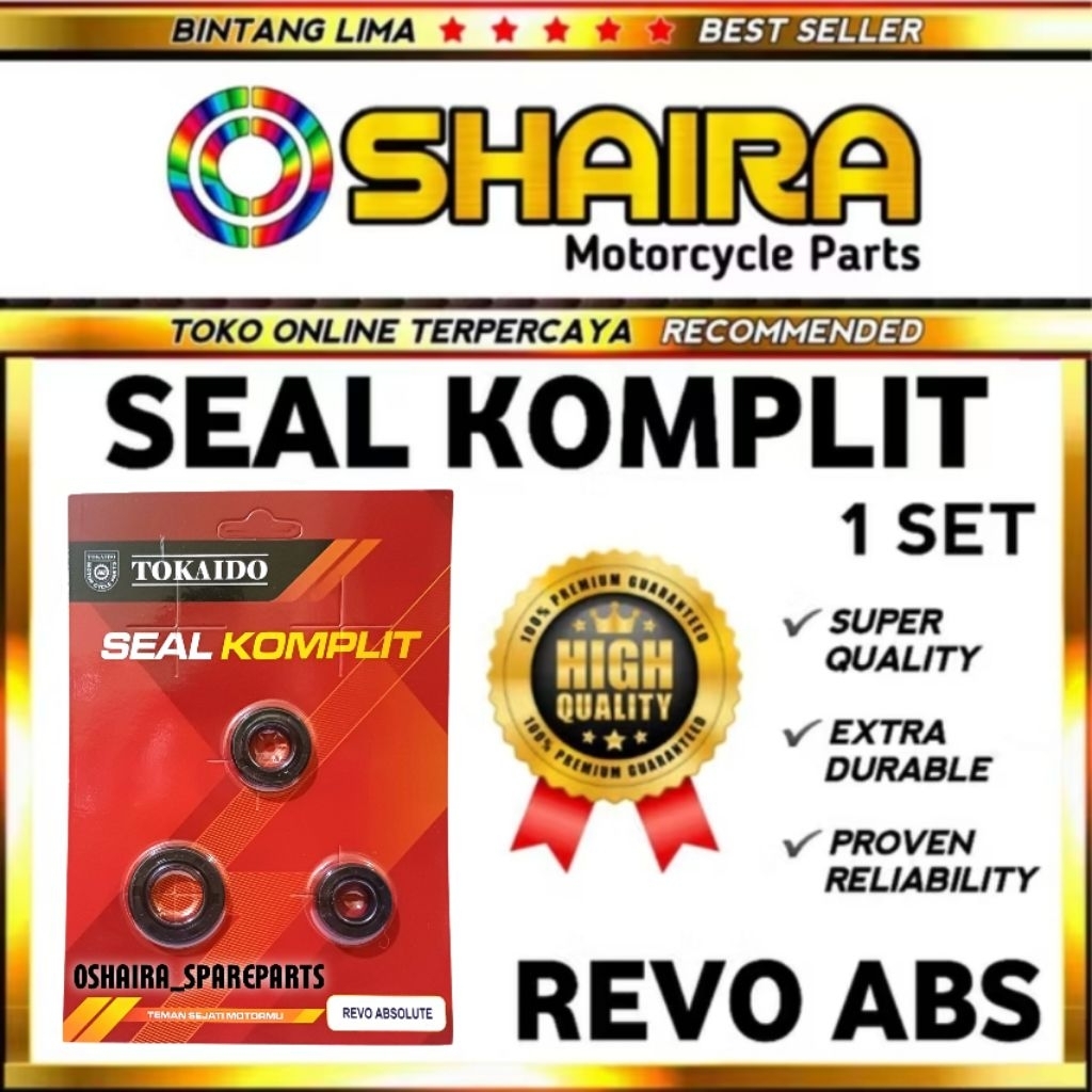 SEAL KOMPLIT REVO ABSOLUTE / OIL SEAL SET REVO ABSOLUTE / OIL SEAL KIT REVO ABSOLUTE / SEAL OIL KOMP