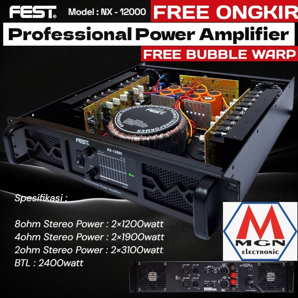 POWER AMPLFIIER FEST NX12000 NX 12000 ORIGINAL