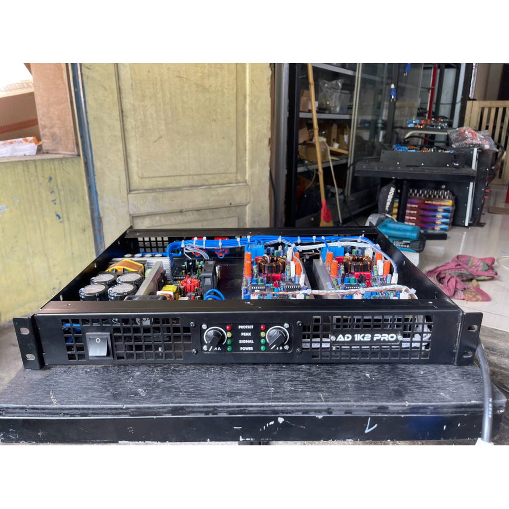 power amplifier rakitan class D D1k5 pro + smps 3kva free packing kayu