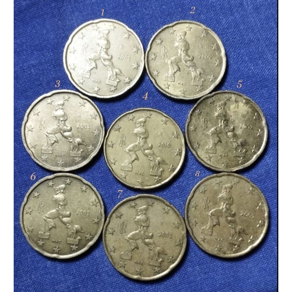 KOIN 20 CENT EURO NEGARA ITALIA