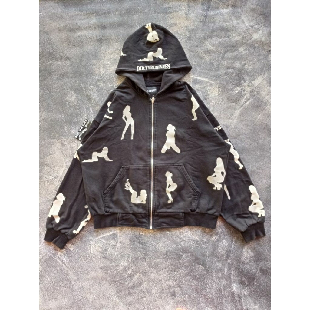 hoodie zipper dirty bussines