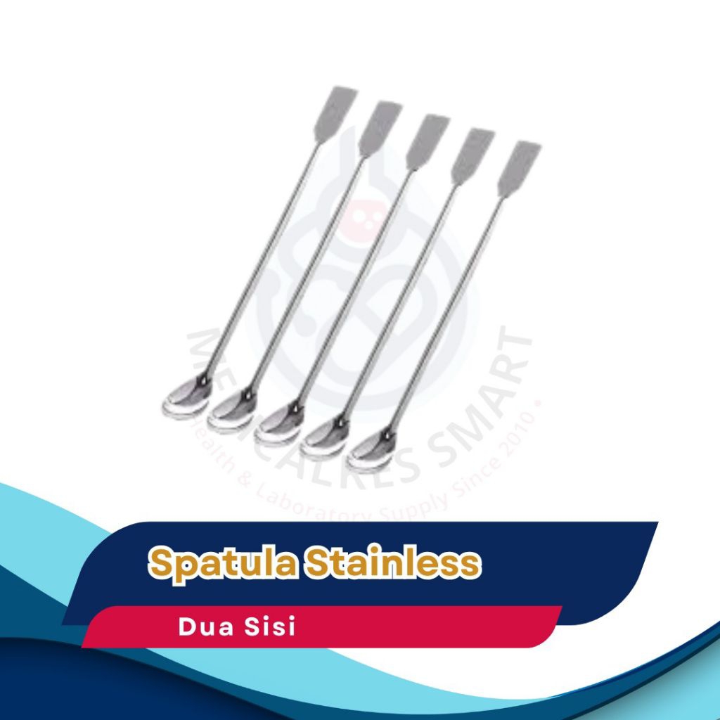 SPATULA STAINLESS LABORATORIUM 2 SISI