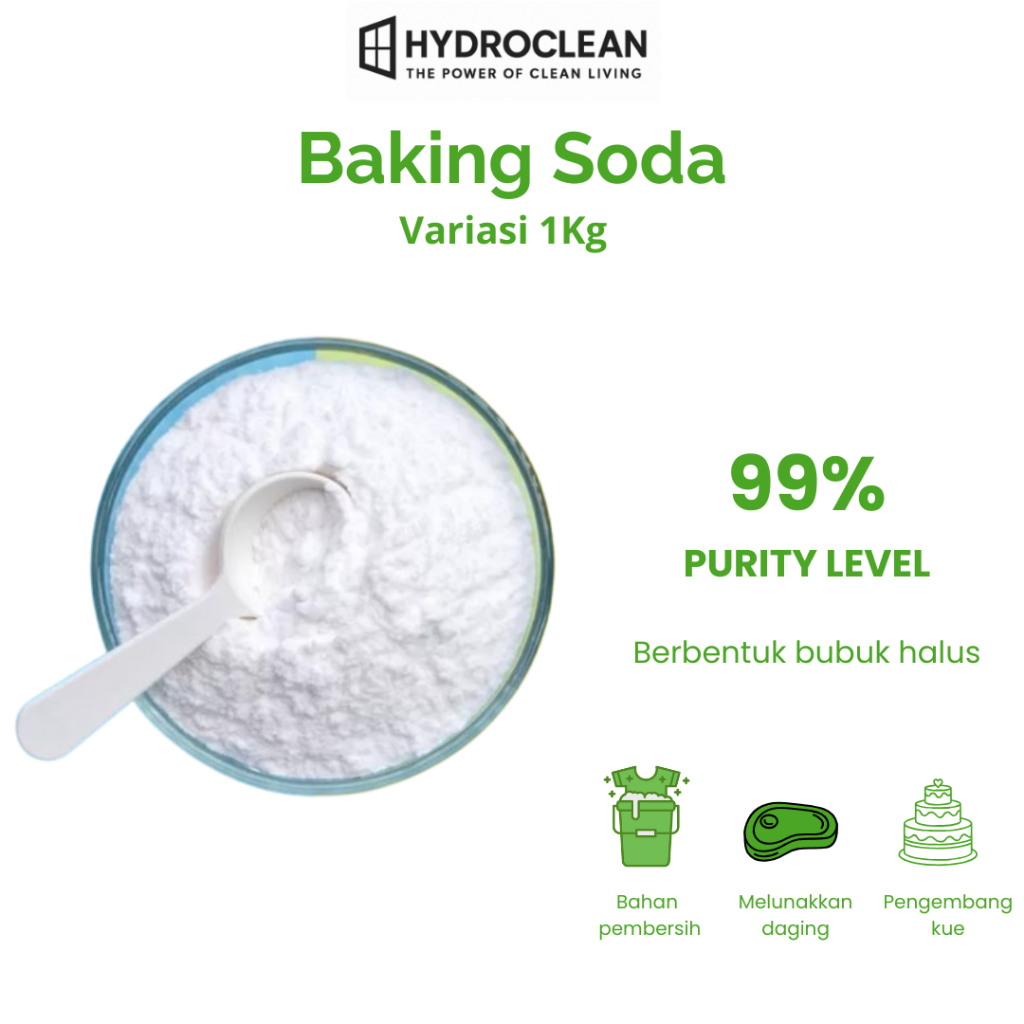 NewHydroclean Bahan Pembersih-Bahan Kue Baking Soda/Soda Kue 1Kg