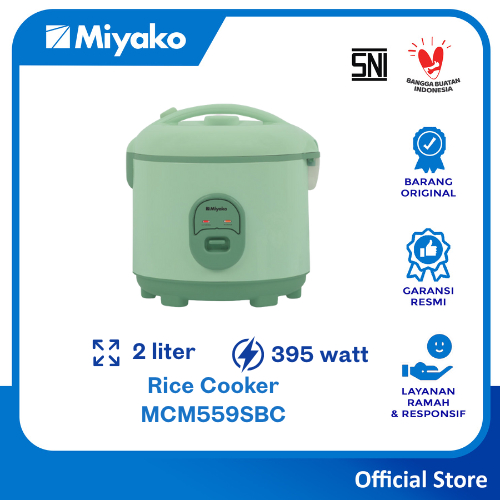 Magic Com Miyako MCM559SBC - Magic Warmer Plus - 2 Liter 3in1 395 Watt Nanoal Seafoam Green