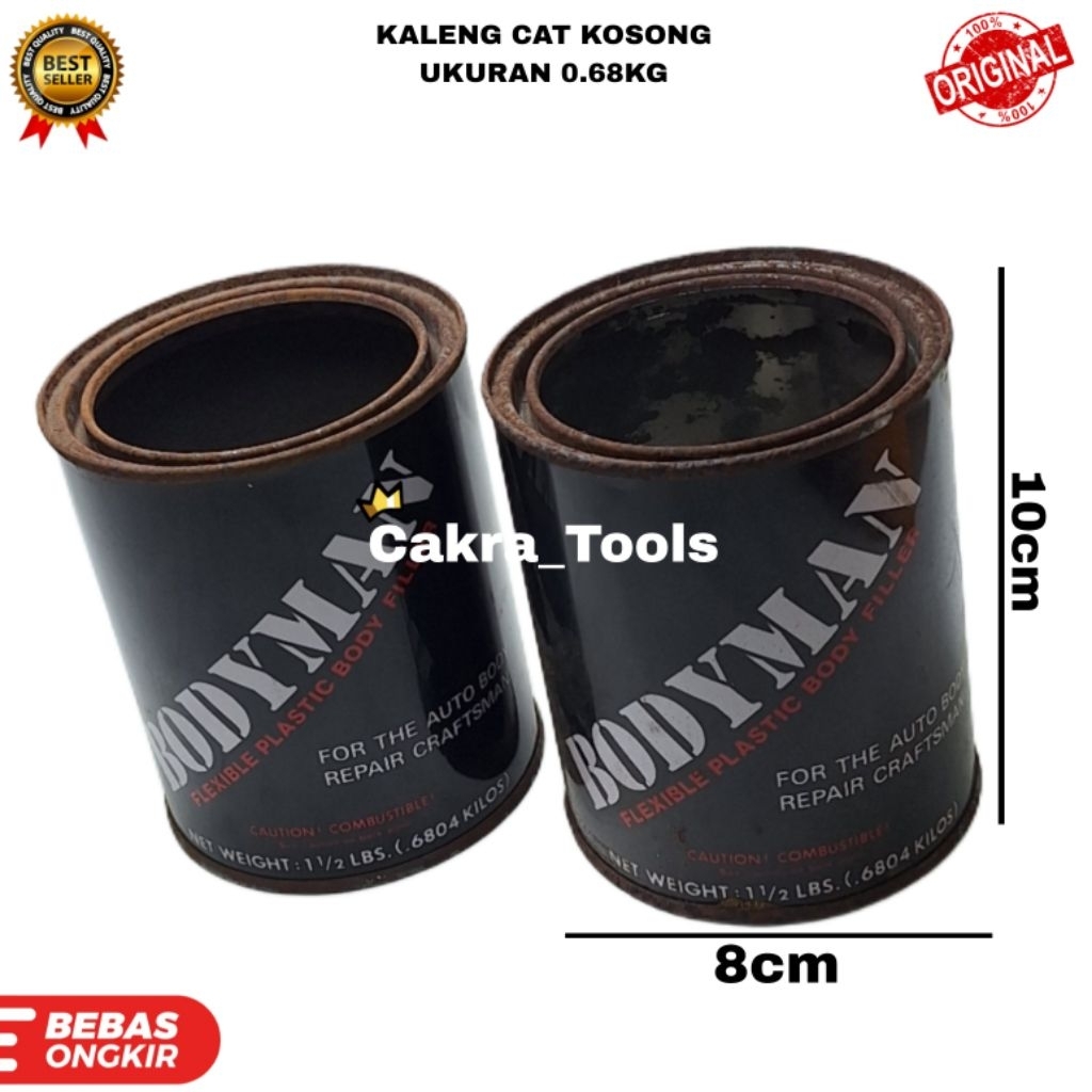 KALENG CAT KOSONG 0.68 KG / KALENG CAT KALENG KOSONG