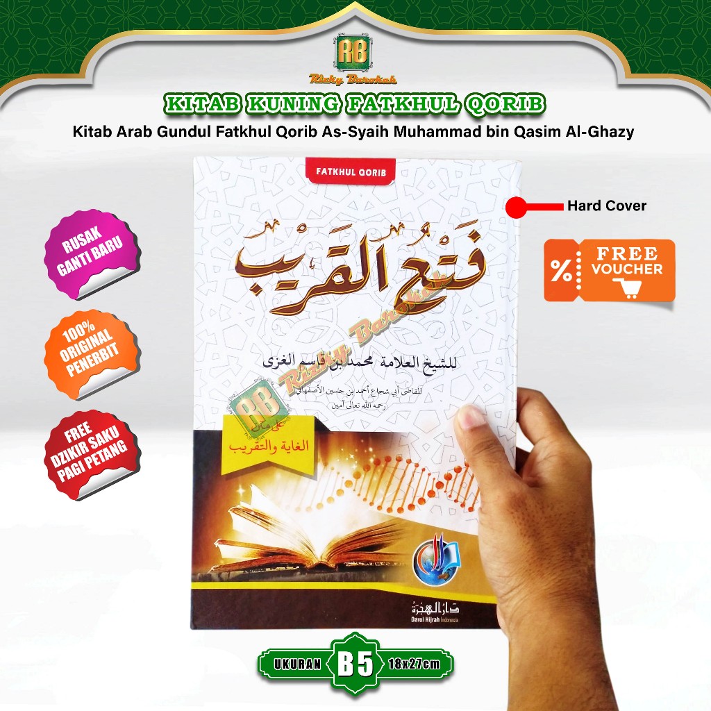 Kitab Kuning fathul qorib makna pesantren hard cover Nur Ilmu Original Kitab Fikih Fiqih Arab Gundul