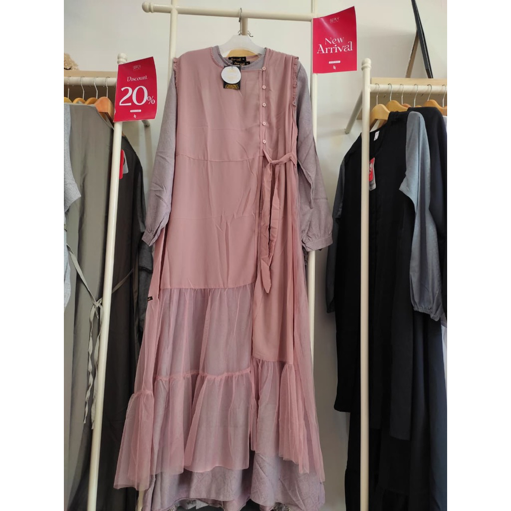 SALE 40% GAMIS ETHICA KAGUMI 283 ASH GREY BY ETHICA_GAMIS ETHICA TERBARU_GAMIS ETHICA DISKON TERMURA