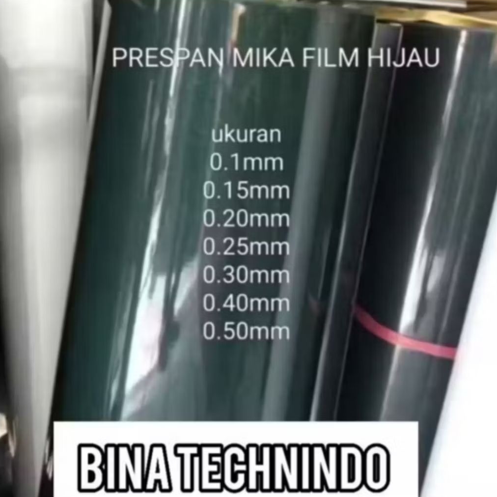 0.50MM PRESPAN KERTAS MIKA HIJAU. KERTAS FILM DINAMO 0.50MM x 1MTR x 1MTR. KERTAS MIKA HIJAU. MIKA F