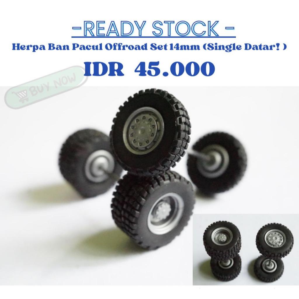 Herpa Ban Pacul Offroad Set 14mm (Single datar) 1:87 HO