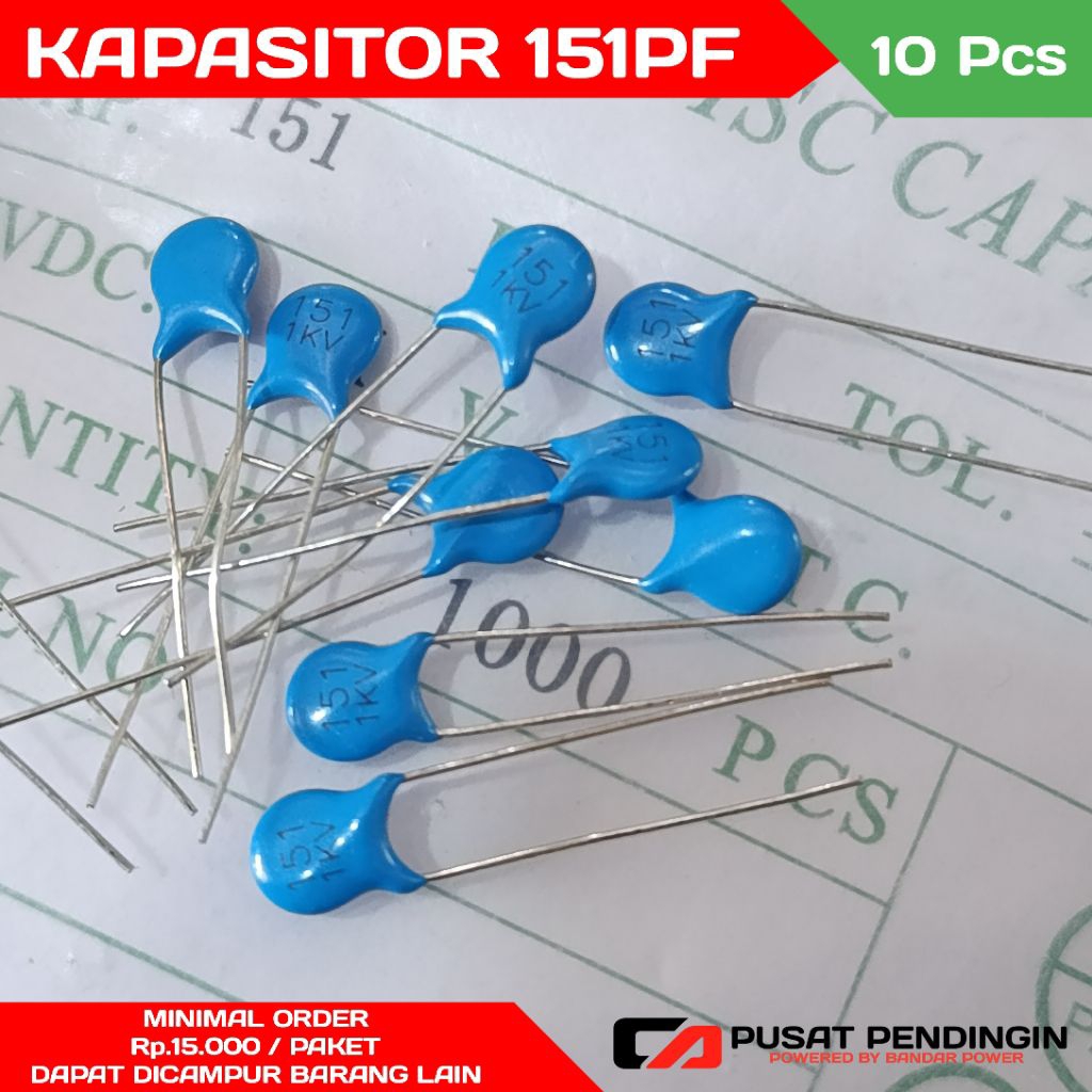 KAPASITOR 151 PF 1KV 10 pcs