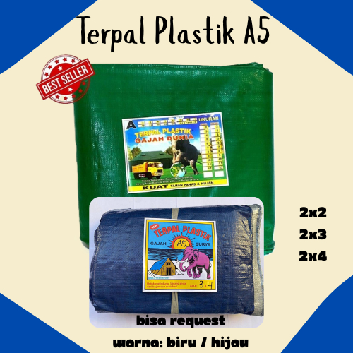 Terpal Plastik A5 Ukuran 2x2/ 2x3/ 2x4/ Terpal A5 / Terpal Tebal