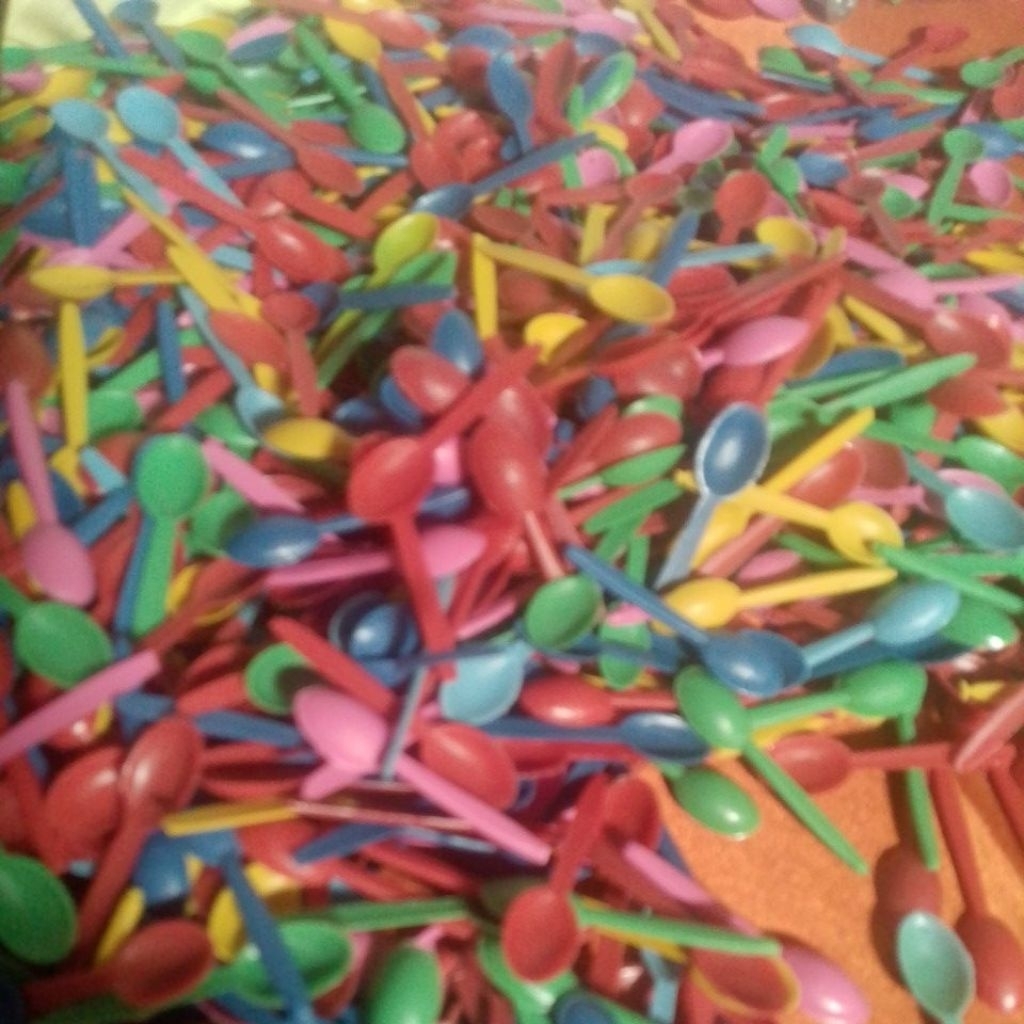 (50 pcs)sendok kecil/sendok kecil plastik/sendok coklat