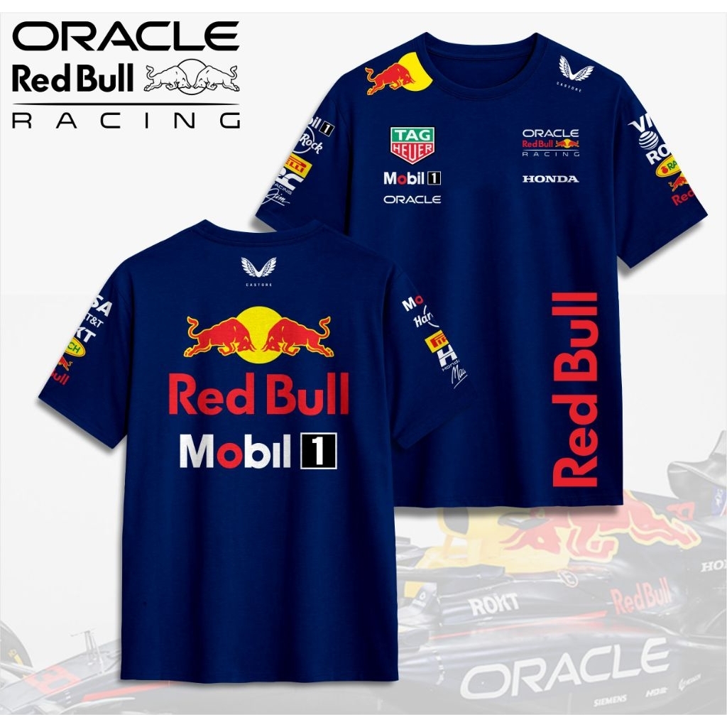 T-shirt Kaos RedBull 2025 Max Verstappen Formula 1 Team F1 RedBull Racing
