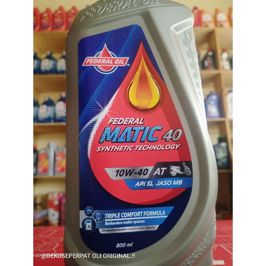 federal matic 40 , oli mesin 0,8ml Federal Matic.