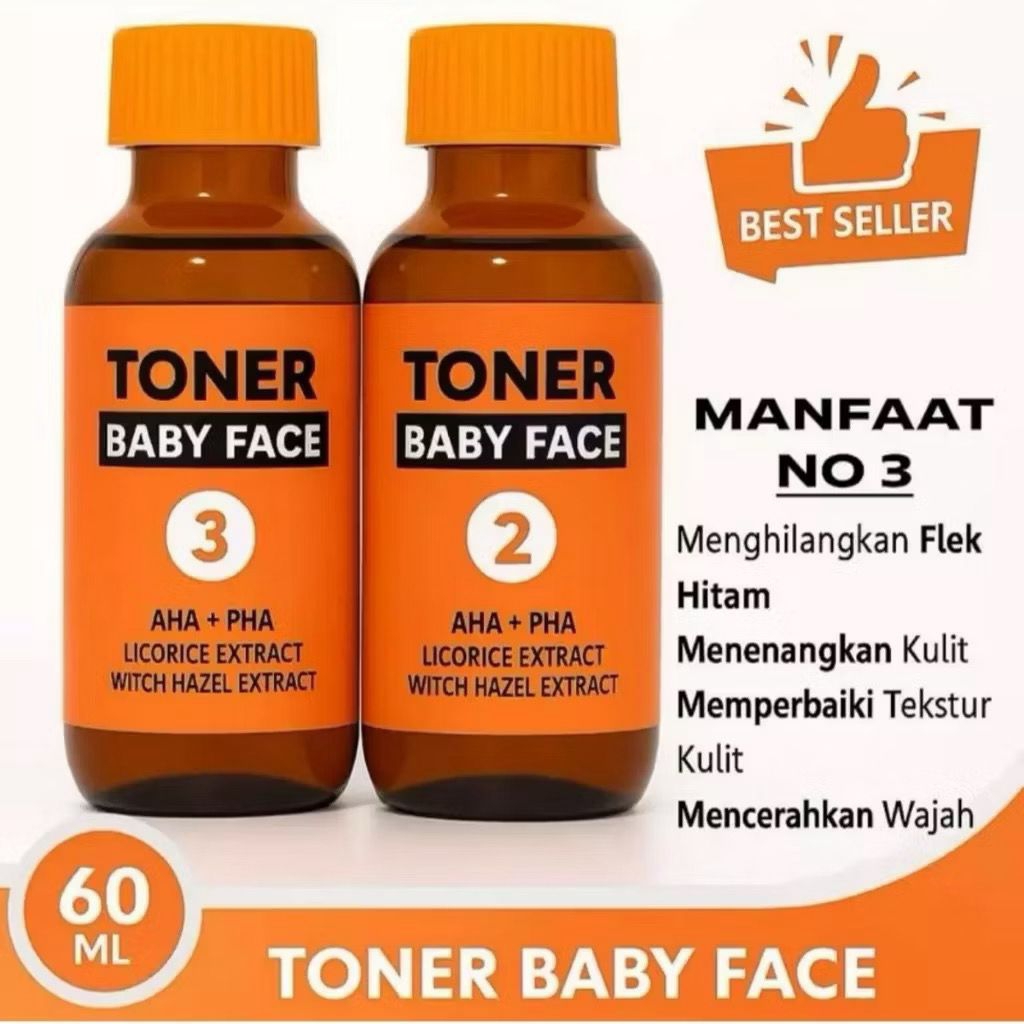 TONER RDL NO 2 DAN NO 3 UNTUK MENCERAHKAN, JERAWAT DAN FLEK HITAM
