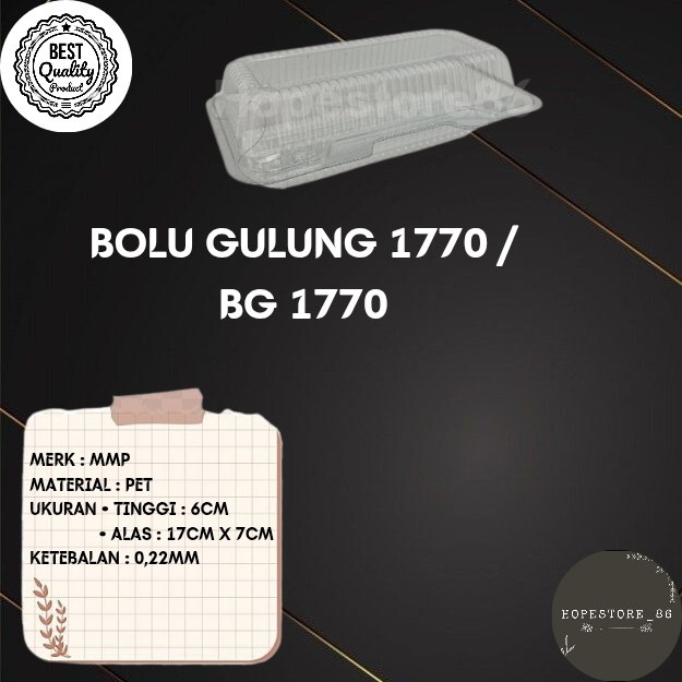 Mika Bolu Gulung BG 1770 / roll cake tray BG1770 / tempat kue bolu / tempat brownies / kue tart / tr