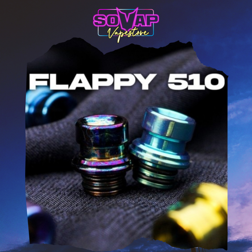 Famles Driptip Flappy Titanium 510 Authentic