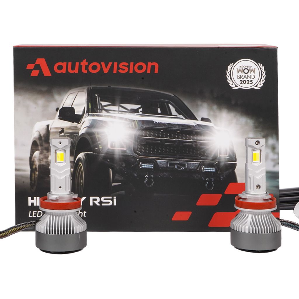 Autovision Highway RSI LED 3 Warna H4 H8 H9 H11 H16 65 Watt 3 Warna