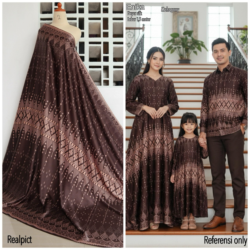 KAIN SILK | ENIKA | KAIN SARIMBIT LEBARAN