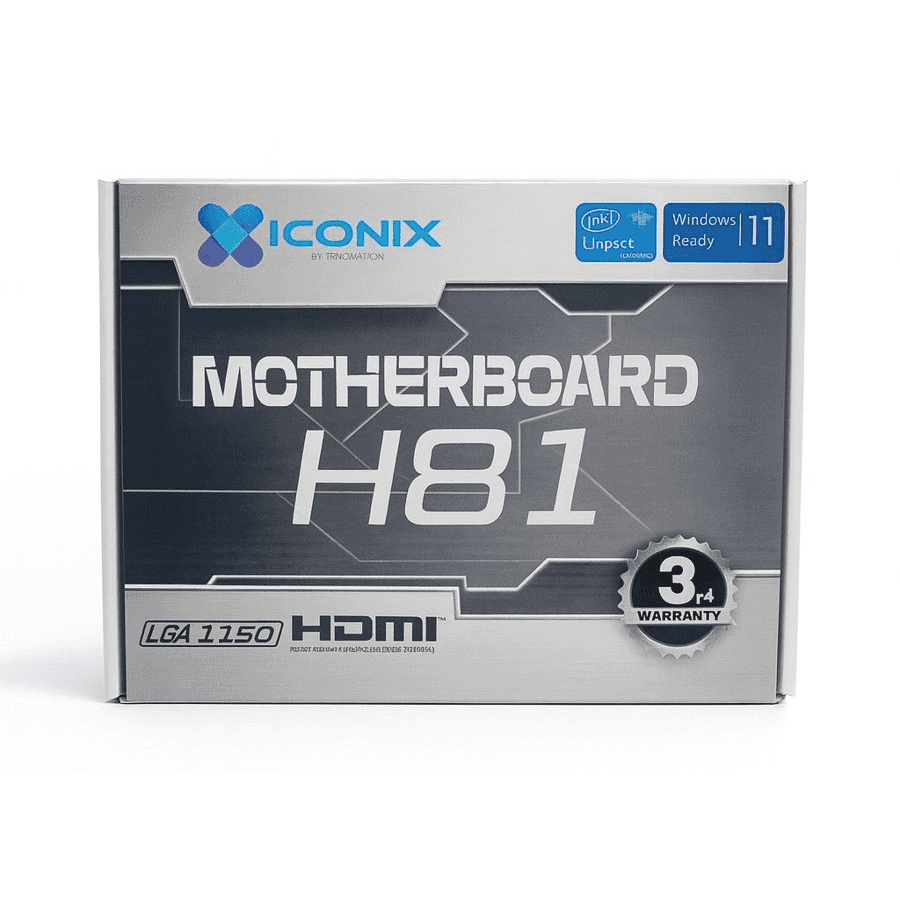 MOTHERBOARD ICONIX H81 NVME SOCKET LGA 1150