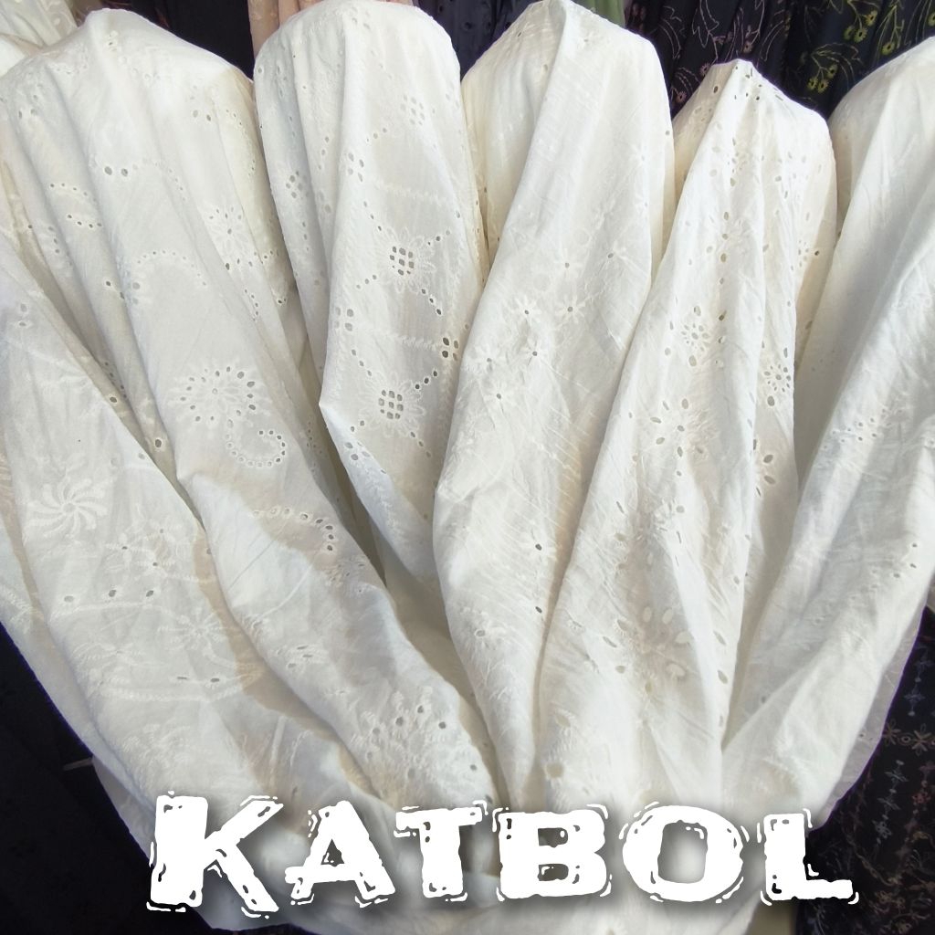 Kain Katun Bordir/Bahan Kain Katun Bordir [harga ½ meter]