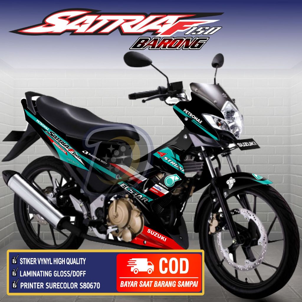 Stiker Motor Satria FU Barong Striping Satria Fu Barong Decal Suzuki Fu barong Petronas