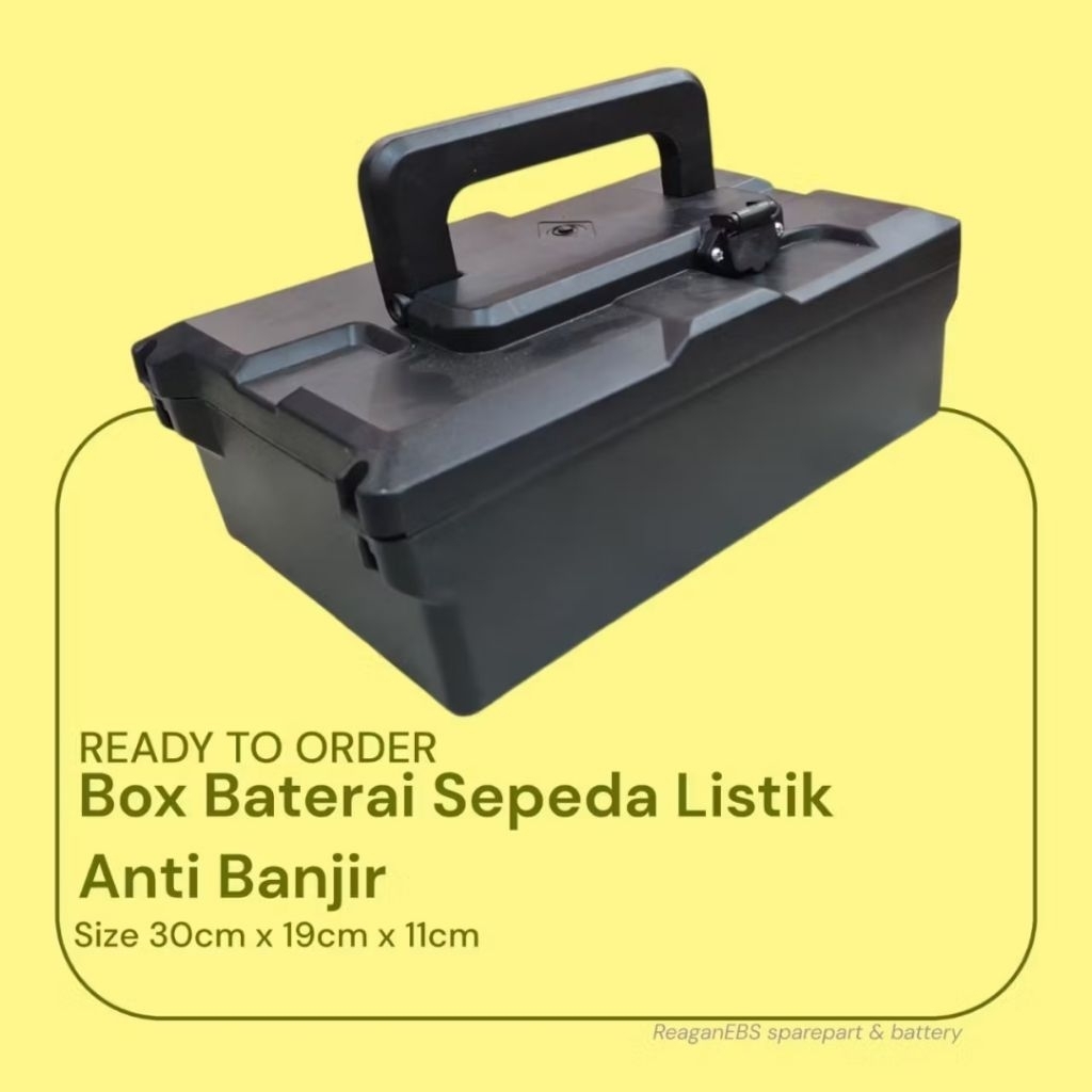 Box Premium untuk Aki / Baterai Sepeda Listrik Universal anti Banjir