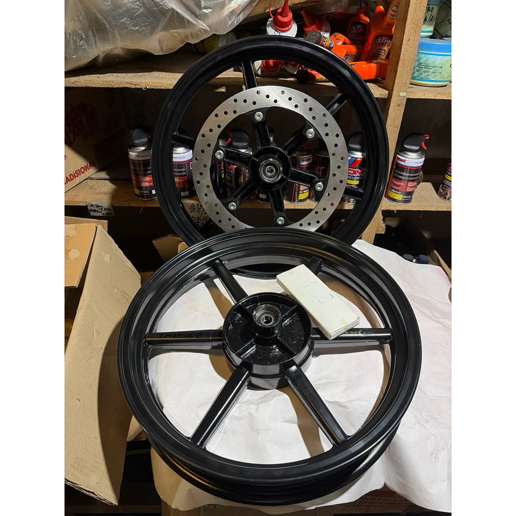 velg racing depan blk gigadisc thunder 250 300 17 merk sprint