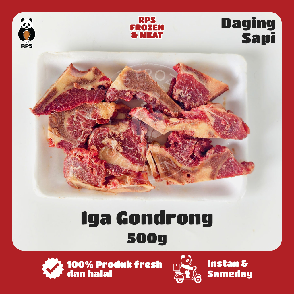 Iga Gondrong Sapi @500gr  Iga Sapi Gondrong 500gr