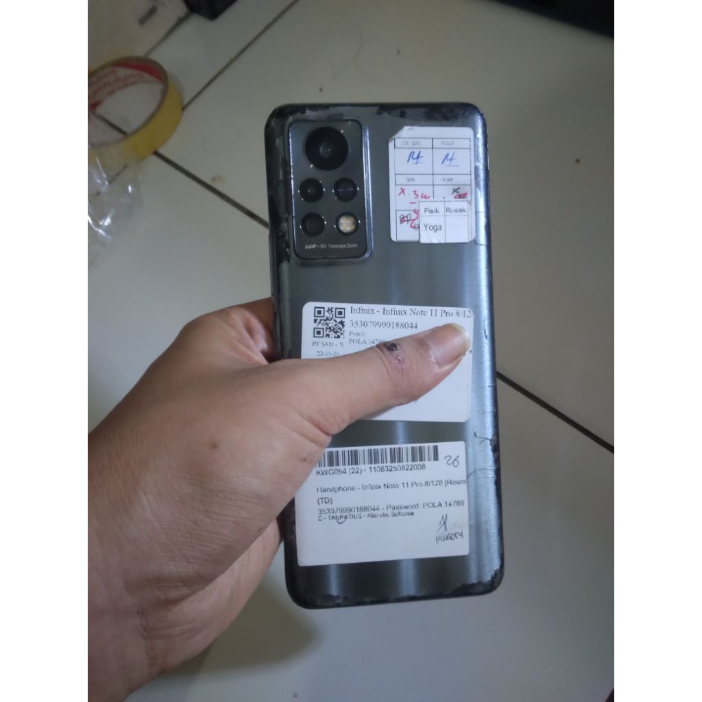 INFINIX HOT 11 PRO 8/128 RESMI SECEND NORMAL