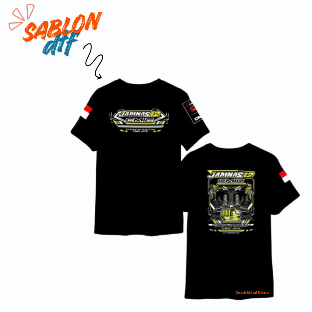 KAOS JAMNAS12 CMIC KAOS CMIC JAYA DISTRO COMBED PRIA WANITA LENGAN PENDEK