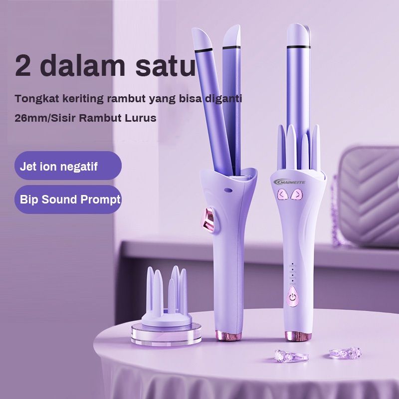 MAIMEITE Catok Rambut 2in1 Automatic Curler | Ceramic Tourmaline Coating | Catokan Touch Sagitarius 