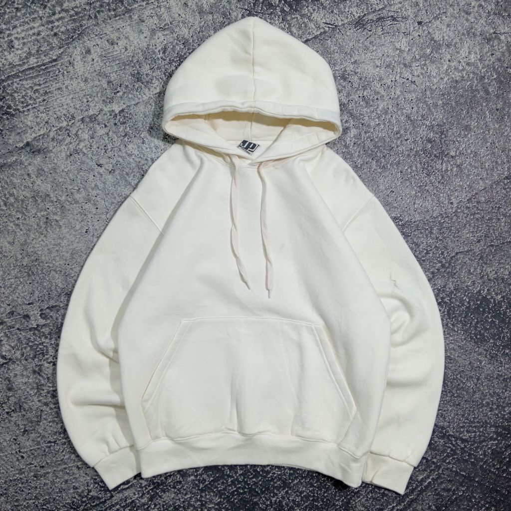 jaket Hoodie FP FMJ putih tulang jaket casual murah size L