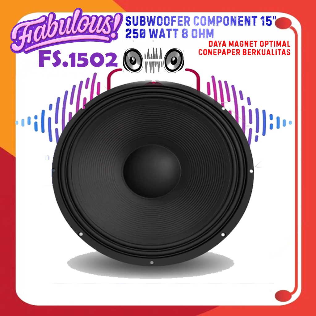Fabulous FS-1502 MK2 15 Inch 250W Subwoofer