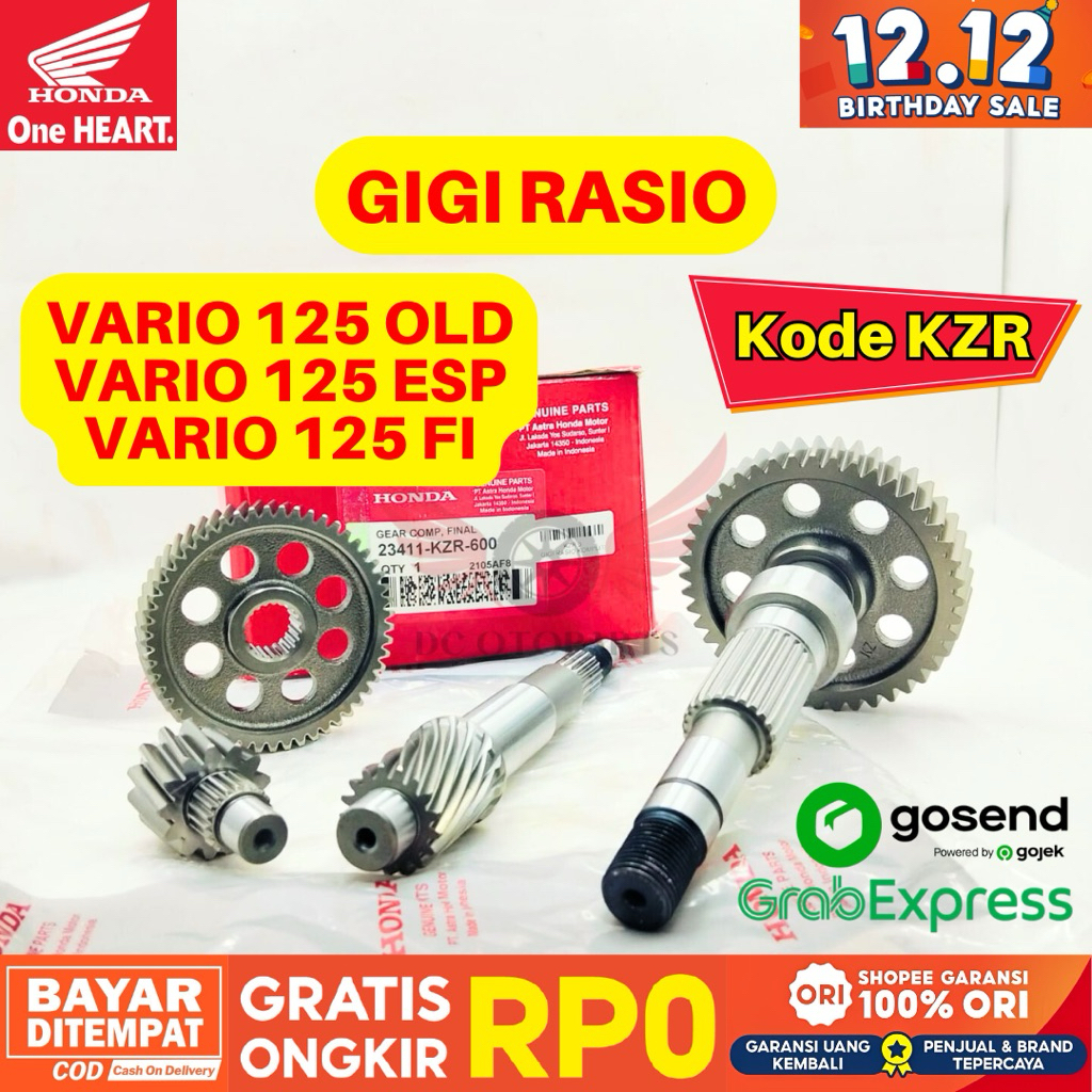 KZR GIGI RASIO VARIO 125 ORIGINAL AHM HONDA, GIGI RASIO ORIGINAL VARIO 125, GIGI RASIO VARIO 125 FI,