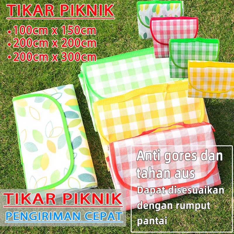 [upgrade] tikar piknik waterproof estetik tikar piknik 200x200 tikar lipat piknik 200x150 alas pikni