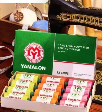 Benang Jahit Yamalon 500 Yard Isi 12pc Grosir Murah
