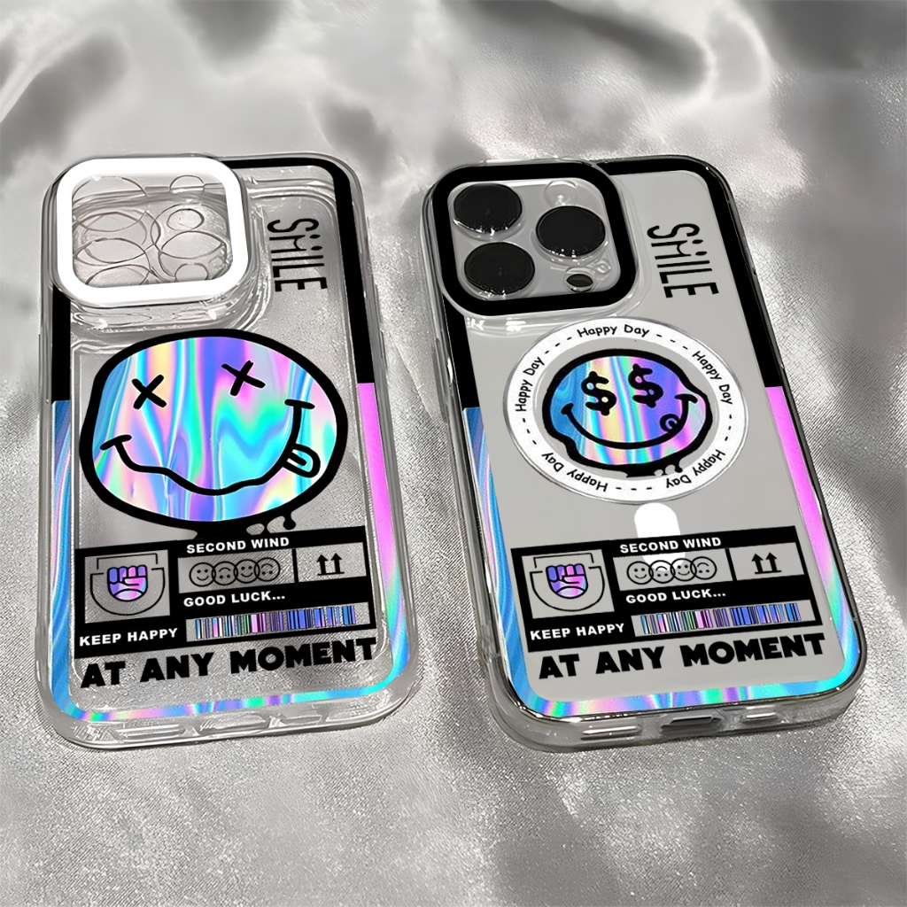 (Q405) Softcase Magsafe Glossy Clear Case For Nubia Neo 5G 2 3 3GT ZTE BLADE A36 A56 A55 A54  Terbar