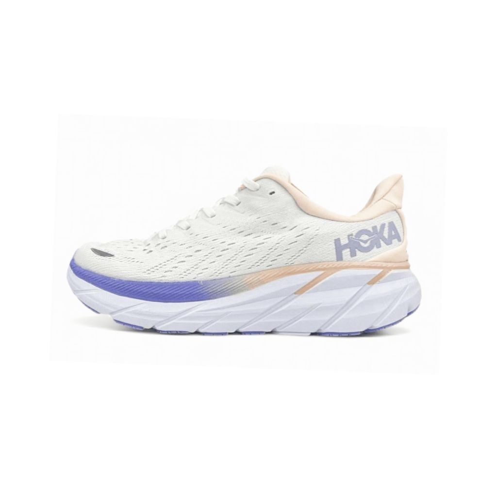 Hoka Clifton 8 Wide White Purple