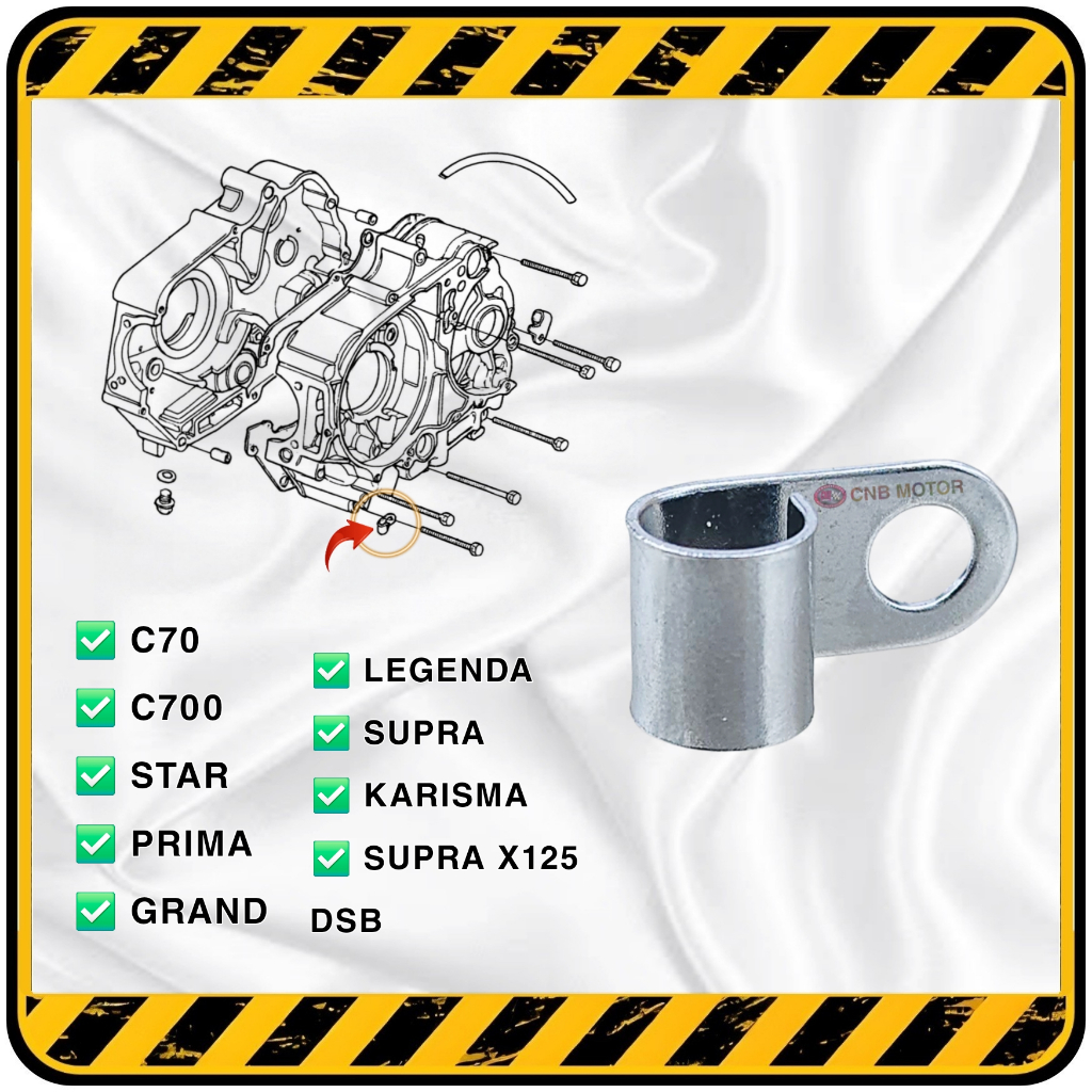 Klip / Klem Jepit Selang Hawa Karburator Honda C70 C700 ASTREA PRIMA GRAND WIN SUPRA KARISMA dsb