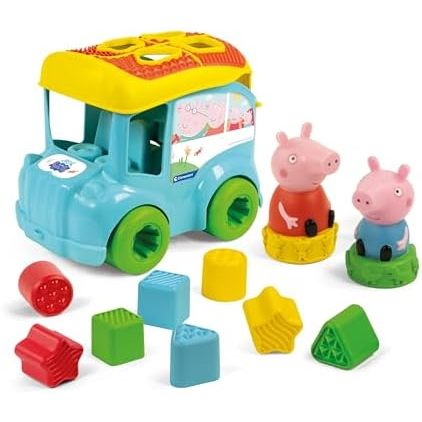 Clementoni Baby 17886 Shape Sorting Bus with Peppa Pig