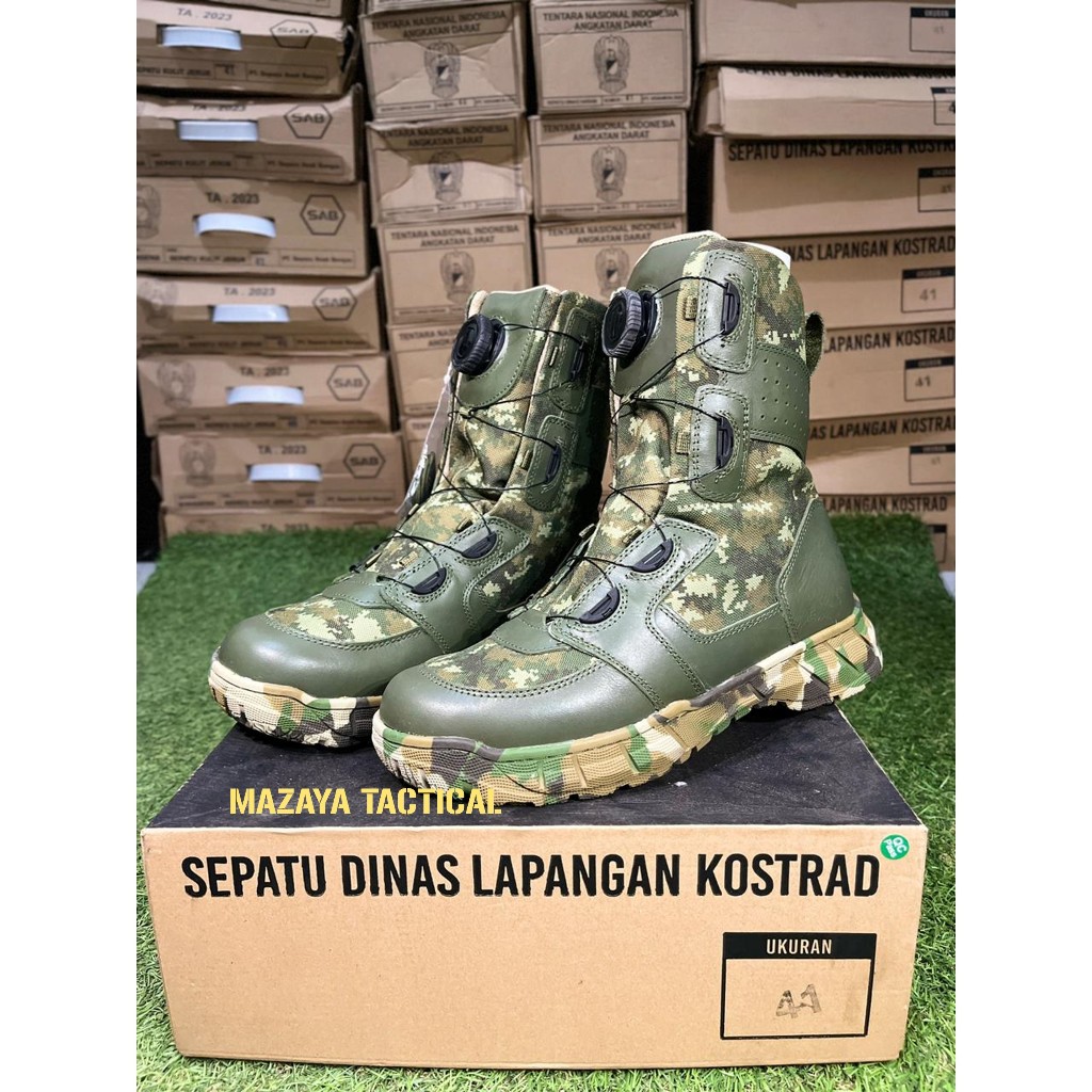 Sepatu PDL Tali Putar Jatah Kostrad Terbaru 2025
