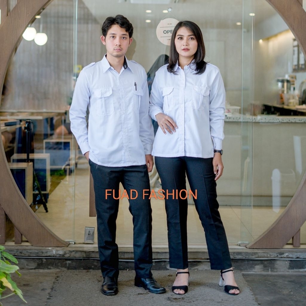 PROMO / BAHAN PREMIUM / Baju dinas Putih Pns Pria Baju Pdh Putih Seragam Putih Pns Baju Putih Pns