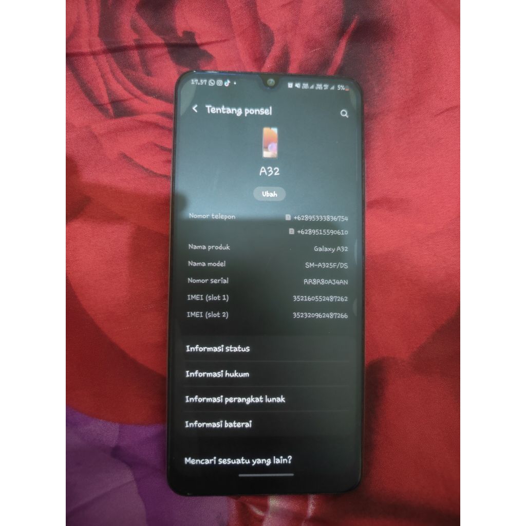 hp bekas samsung A32 4G